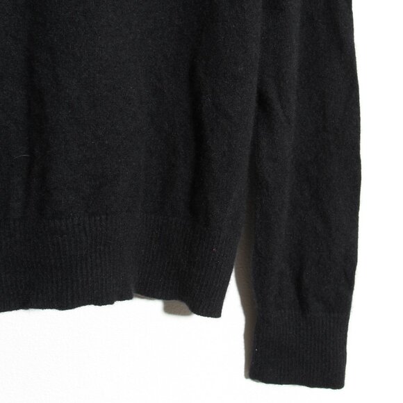 Banana Republic 100% Cashmere Crew-Neck Sweater Long Sleeve Black Size Large - Picture 11 of 15